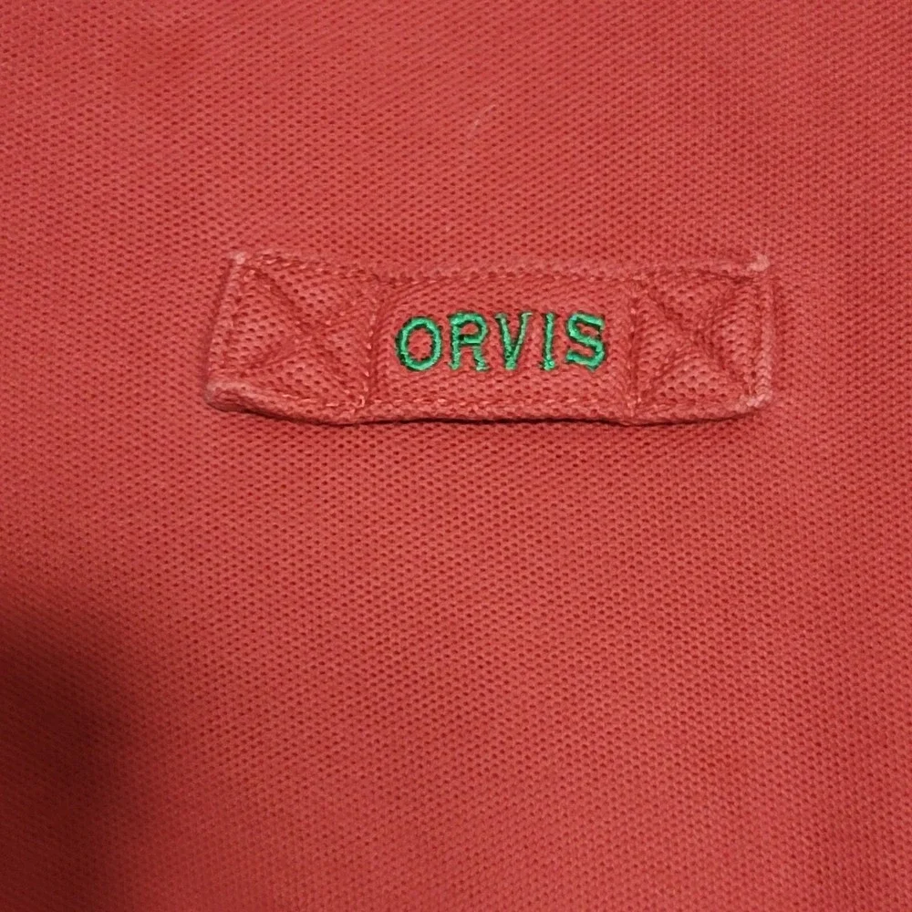 Orvis Men's Sweater Size L Large Dark Red Thick Cotton Long Sleeve Casual